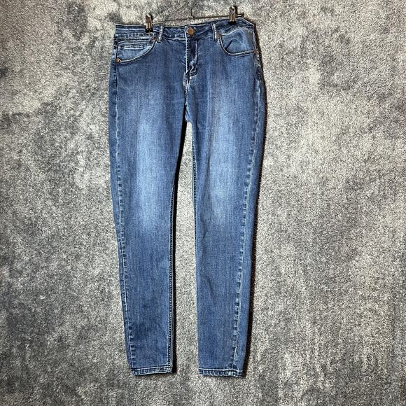 Barbell Apparel Jeans Mens 31 Blue Slim Fit Stretch Denim Athletic Tapered Pants - Picture 1 of 10